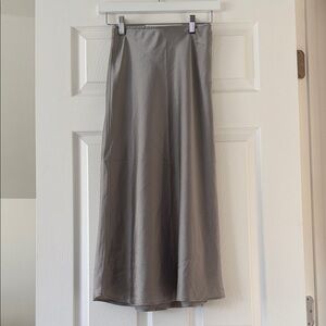 Abercrombie & Fitch Silver Midi Skirt